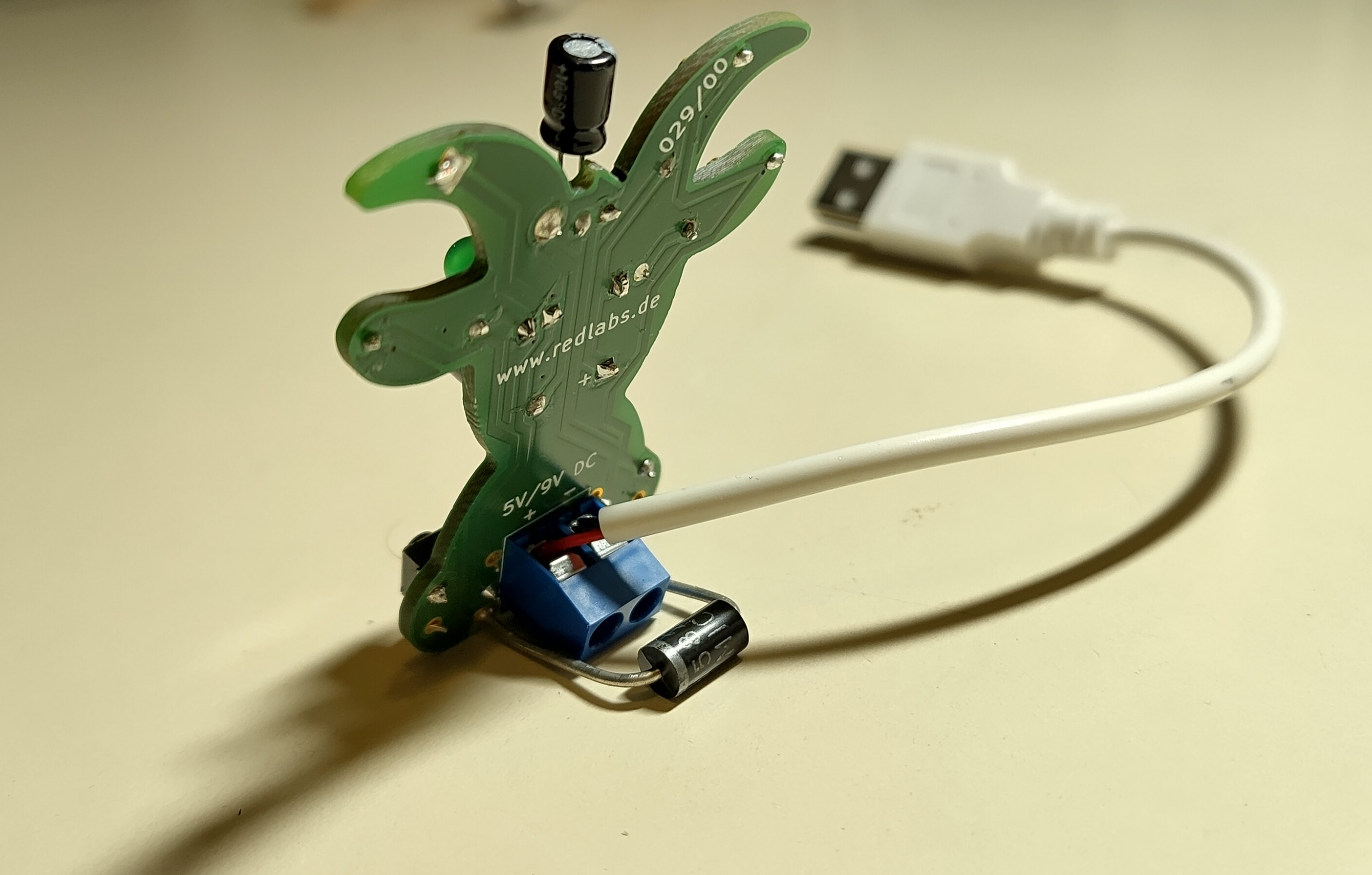 Rückseite bestückt